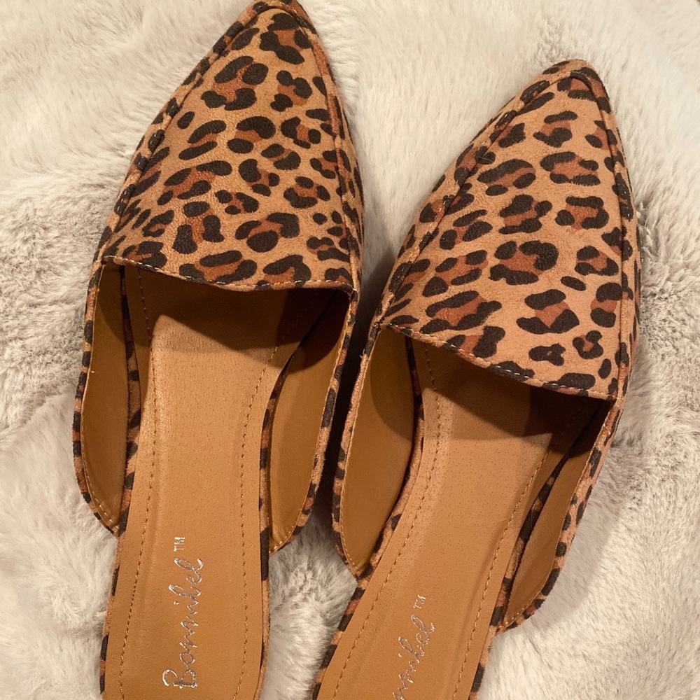 Leopard Print Mules